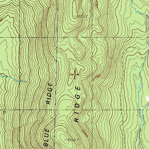 Topographic Map of Blue Ridge, NH