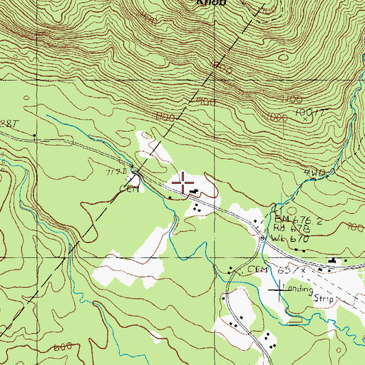 Topographic Map of Bodge Cemetery, NH