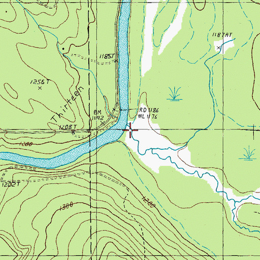 Topographic Map of Bog Brook, NH