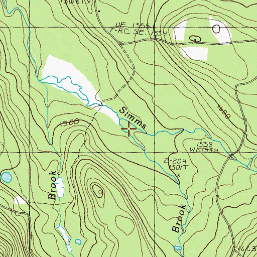 Topographic Map of Boy Brook, NH