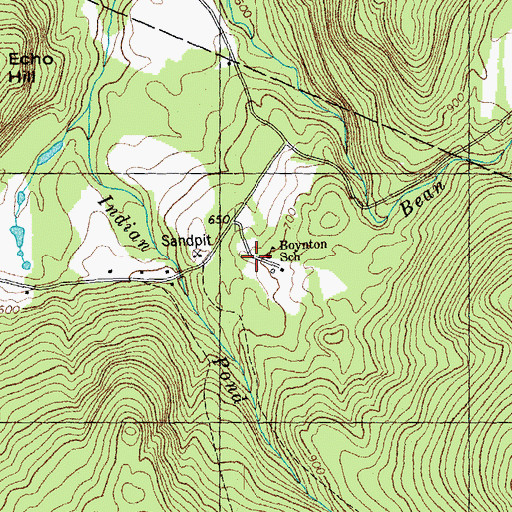 Topographic Map of Boynton School, NH