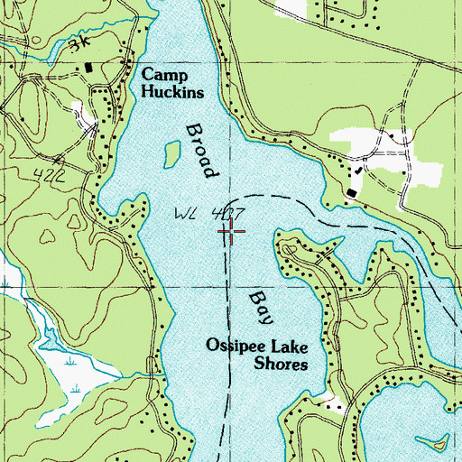 Topographic Map of Broad Bay, NH