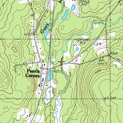 Topographic Map of Bumfagon Brook, NH