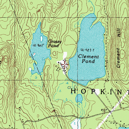 Topographic Map of Camp Merrimack, NH