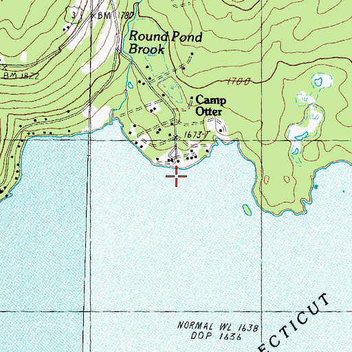 Topographic Map of Camp Otter, NH