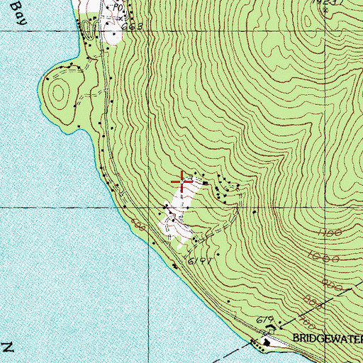 Topographic Map of Camp Pasquaney, NH
