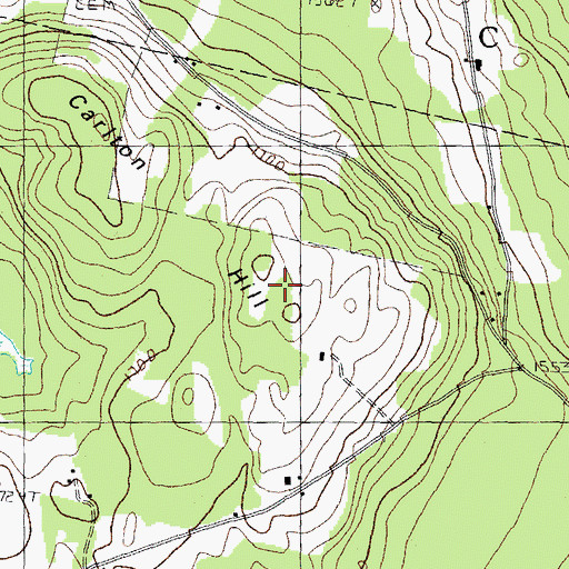 Topographic Map of Carlton Hill, NH