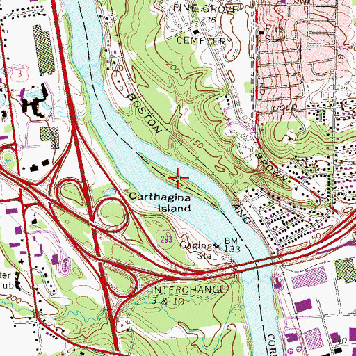 Topographic Map of Carthagina Island, NH