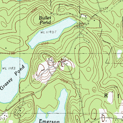 Topographic Map of Cathedral of the Pines, NH