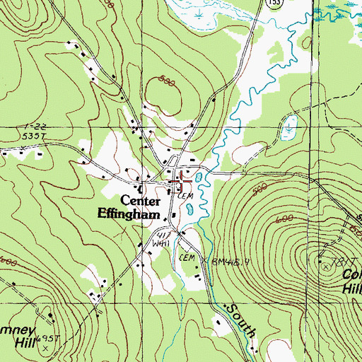 Topographic Map of Center Effingham, NH