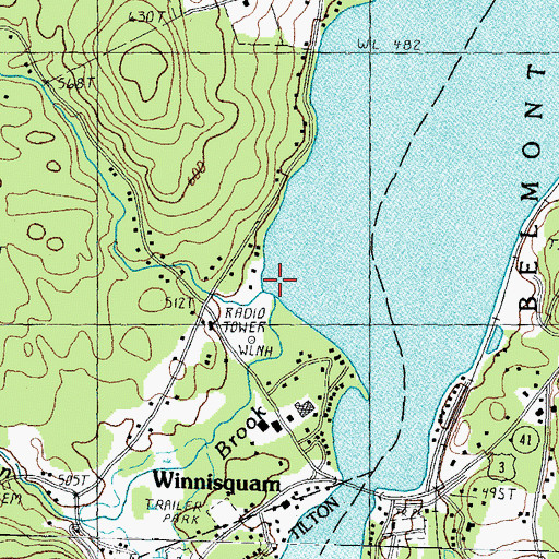 Topographic Map of Chapman Brook, NH