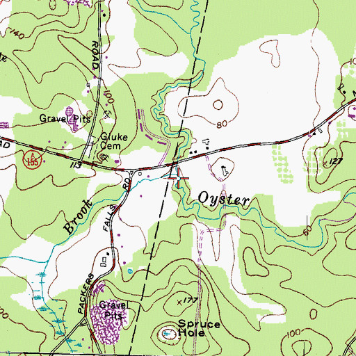 Topographic Map of Chelsey Brook, NH