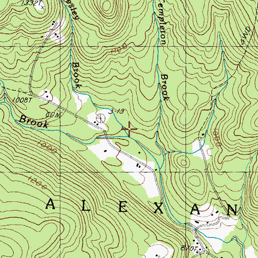 Topographic Map of Chesley Brook, NH