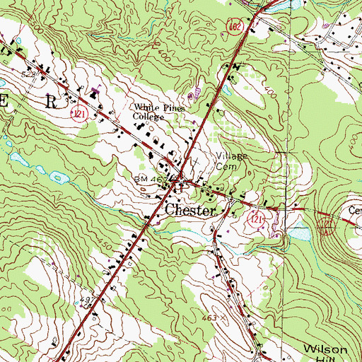 Topographic Map of Chester, NH