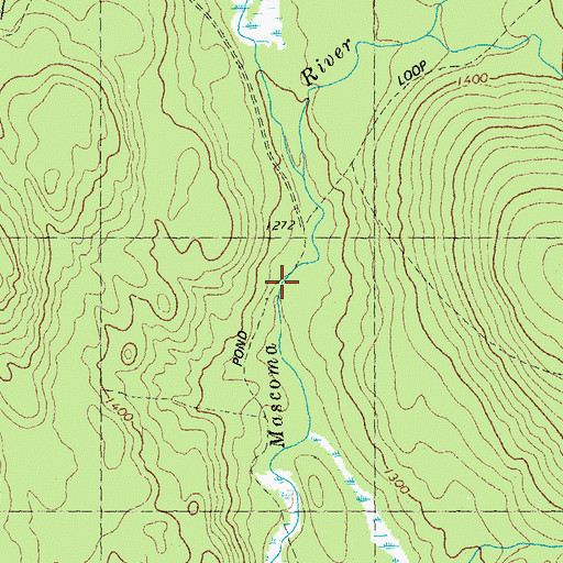 Topographic Map of Clark Pond Loop, NH