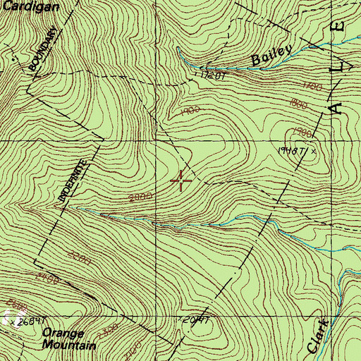 Topographic Map of Clark Trail, NH