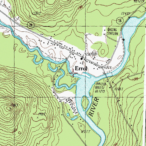 Topographic Map of Clear Stream, NH