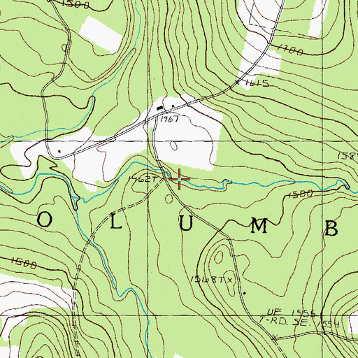 Topographic Map of Cleveland School, NH