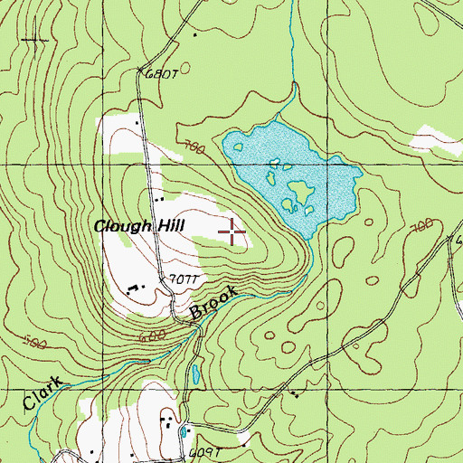 Topographic Map of Clough Hill, NH