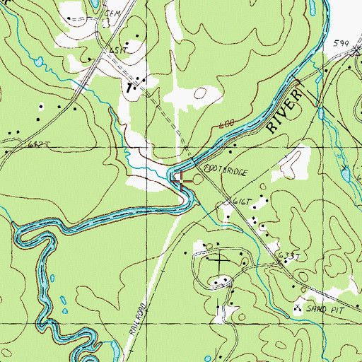 Topographic Map of Cochran Brook, NH