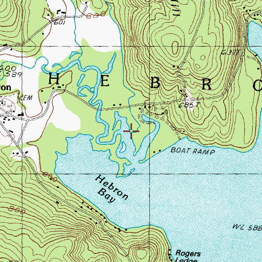 Topographic Map of Cockermouth River, NH