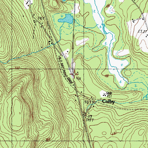 Topographic Map of Colby, NH