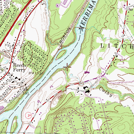 Topographic Map of Colby Brook, NH