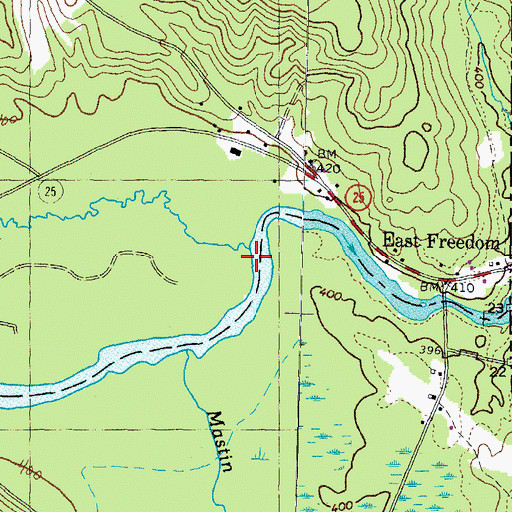 Topographic Map of Cold Brook, NH