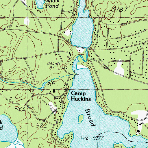 Topographic Map of Cold Brook, NH