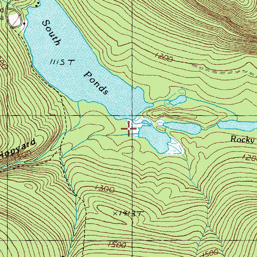 Topographic Map of Cold Stream, NH