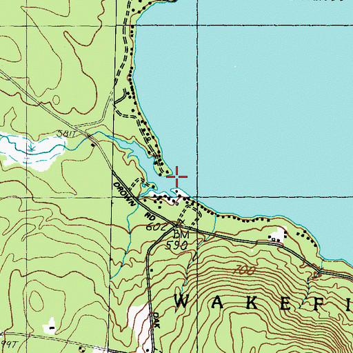 Topographic Map of Copp Brook, NH