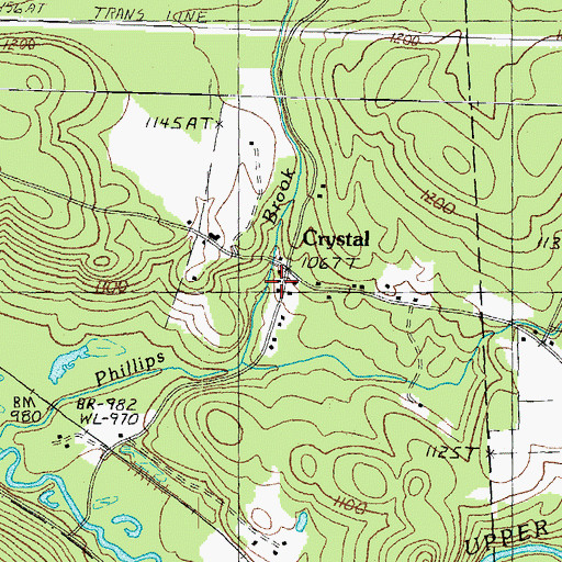 Topographic Map of Crystal, NH