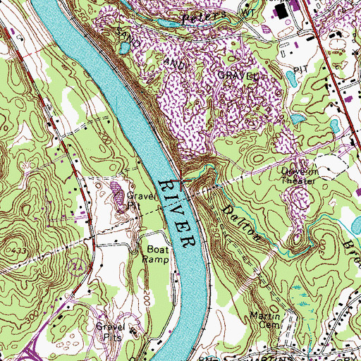 Topographic Map of Dalton Brook, NH