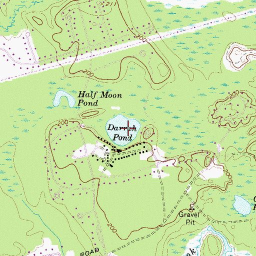Topographic Map of Darrah Pond, NH