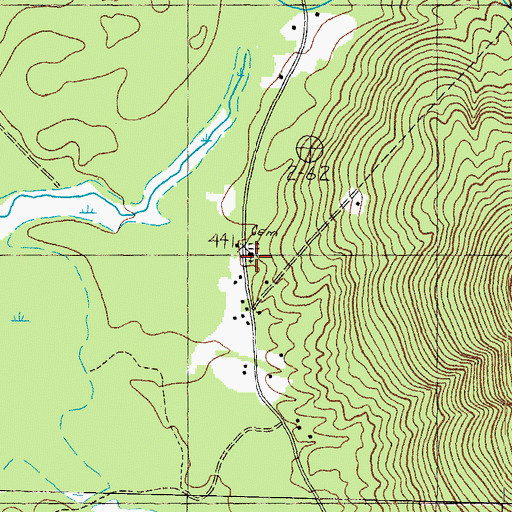 Topographic Map of Davis Meetinghouse, NH