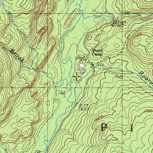 Topographic Map of Depot Camp, NH