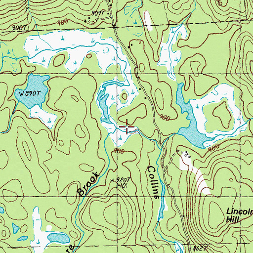 Topographic Map of Dinsmore Brook, NH