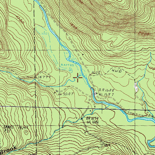 Topographic Map of Dixie Brook, NH