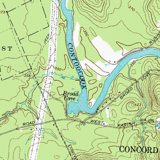 Topographic Map of Dolf Brook, NH