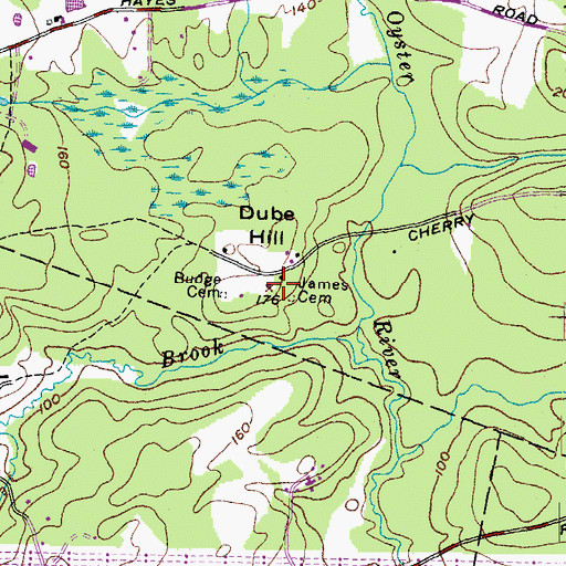 Topographic Map of Dube Hill, NH