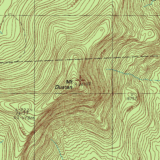 Topographic Map of Mount Dustan, NH
