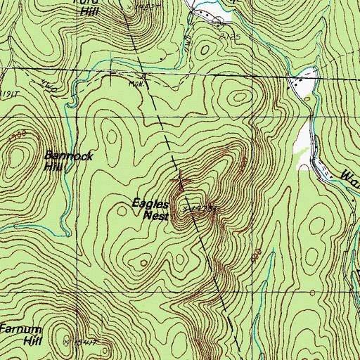 Topographic Map of Eagles Nest, NH