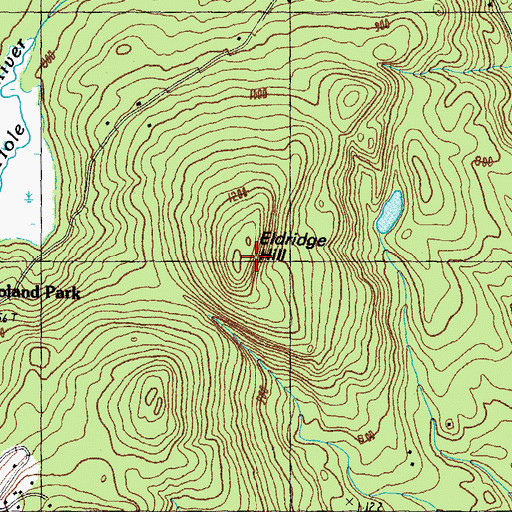 Topographic Map of Eldridge Hill, NH