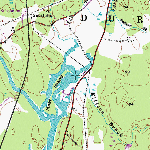 Topographic Map of Ellison Brook, NH