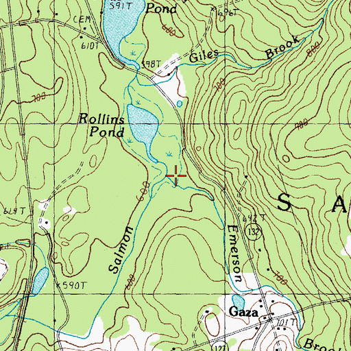 Topographic Map of Emerson Brook, NH