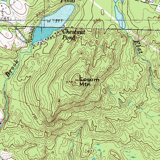 Topographic Map of Epsom Mountain, NH