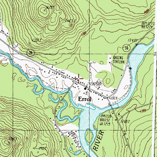 Topographic Map of Errol, NH