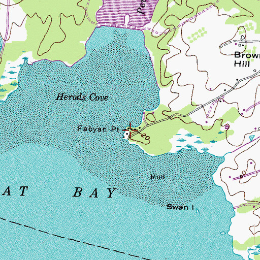 Topographic Map of Fabyan Point, NH