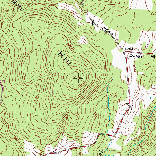 Topographic Map of Farnum Hill, NH