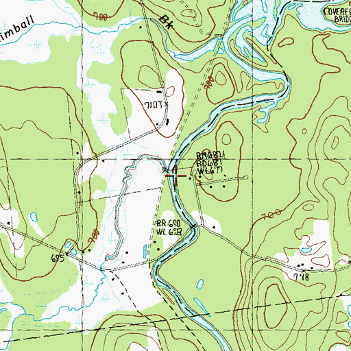 Topographic Map of Ferguson Brook, NH